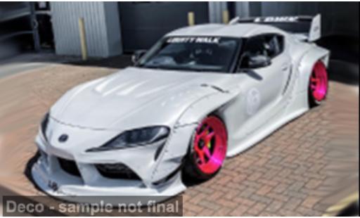 Diecast model cars Toyota Supra Base white/pink 2025 1/18 Solido