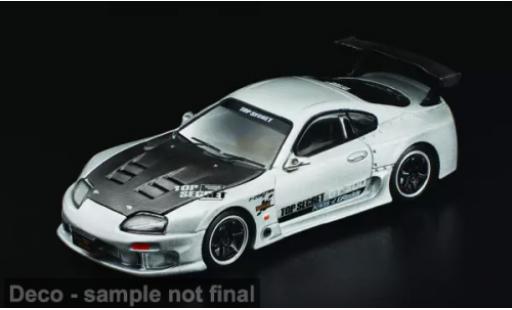 Diecast model cars Toyota Supra Super GT GT300 white 1/64 Pop Race