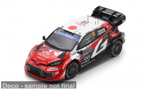 Diecast model cars Toyota Yaris Rally1 Rally 1 Rally Monte Carlo 2026 Gazoo Racing WRT #18 T.Katsuta/A.Johnston 1/43 Spark