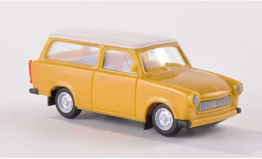 Trabant 601 Universal 1/87 Herpa yellow/white diecast model cars