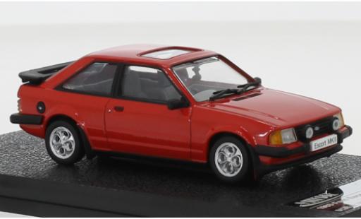Diecast model cars Ford Escort XR3i MkIII red RHD 1983 1/43 Triple 9 Collection