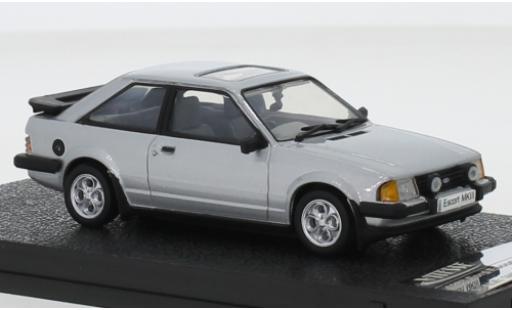 Diecast model cars Ford Escort XR3i MkIII grey RHD 1983 1/43 Triple 9 Collection