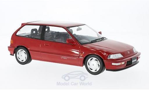 Diecast model cars Honda Civic Base EF-9 SiR red RHD 1990 without Vitrine 1/18 Triple 9 Collection