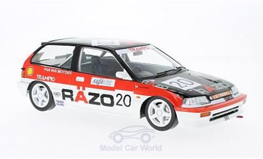 Diecast model cars Honda Civic Course EF3 RHD No.20 Razo Trampio GP Macau 1989 without Vitrine 1/18 Triple 9 Collection