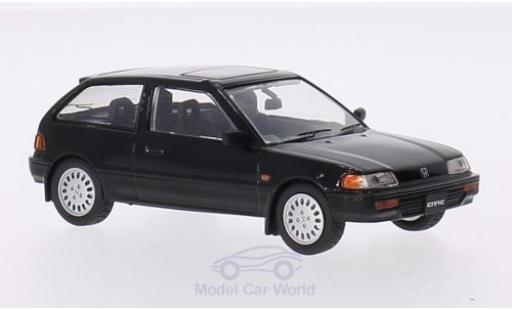 Diecast model cars Honda Civic Base black RHD 1987 1/43 Triple 9 Collection