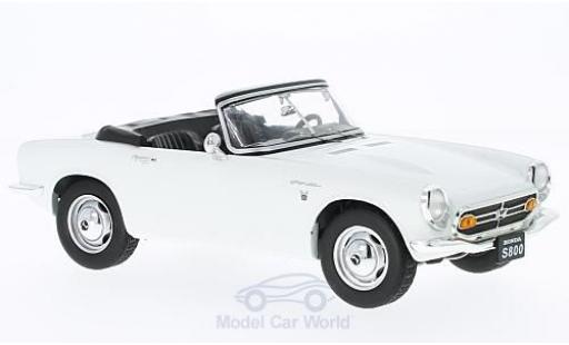 Diecast model cars Honda S800 Roadster Convertible white 1966 without Vitrine 1/18 Triple 9 Collection