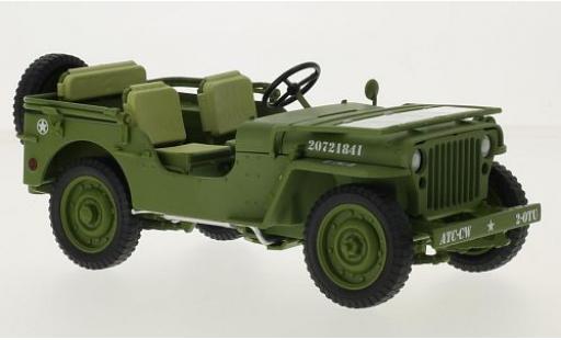 Jeep Willys 1/18 Triple 9 Collection matt-oliv/white U.S. Army - Military Police 1941