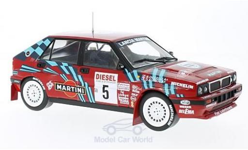 Diecast model cars Lancia Delta HF Integrale 16V No.5 Rally San Remo 1989 D.Auriol/B.Occelli without Vitrine 1/18 Triple 9 Collection