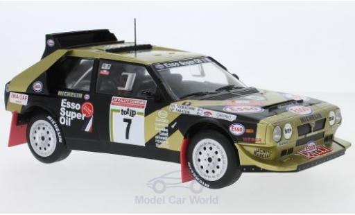 Diecast model cars Lancia Delta S4 No.7 Esso Rally WM Rally Sanremo 1986 F.Tabaton/L.Tedeschini 1/18 Triple 9 Collection