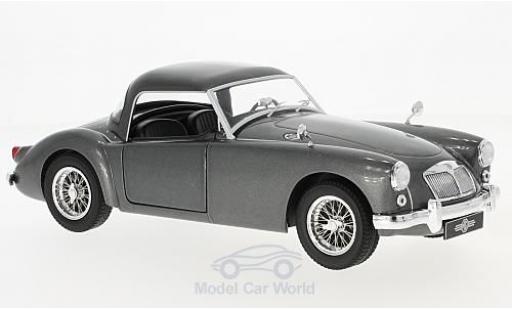 Diecast model cars MG A Base MKI 1500 metallic grey 1957 1/18 Triple 9 Collection