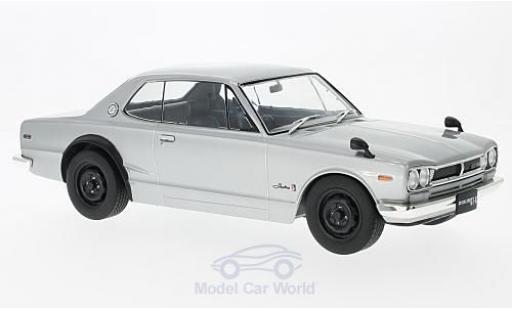 Diecast model cars Nissan Skyline 2000 GT-R KPGC10 grey RHD 1/18 Triple 9 Collection