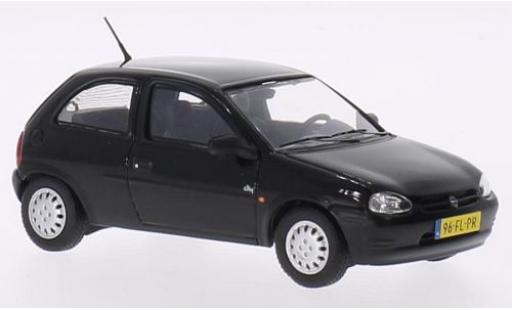 Diecast model cars Opel Corsa B Base B black 1994 1/43 Triple 9 Collection