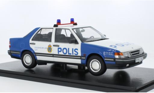Diecast model cars Saab 9000 CD Polis (SE) 1990 1/18 Triple 9 Collection