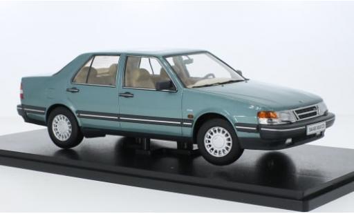 Diecast model cars Saab 9000 CD Turbo metallise green 1990 1/18 Triple 9 Collection
