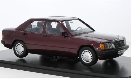 Diecast model cars Mercedes 190 Base E (W201) 1.8 Avantgarde Rosso metallise red 1993 1/18 Triple 9 Collection