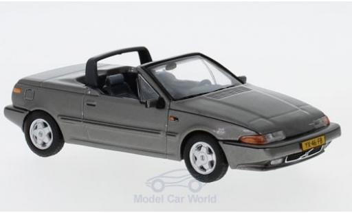 Diecast model cars Volvo 480 Turbo Convertible metallic grey 1990 1/43 Triple 9 Collection