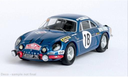 Diecast model cars Alpine A110 rallye Rally Monte Carlo 1970 #18 1/43 Trofeu