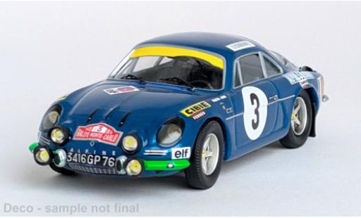 Diecast model cars Alpine A110 rallye Rally Monte Carlo 1970 #3 1/43 Trofeu
