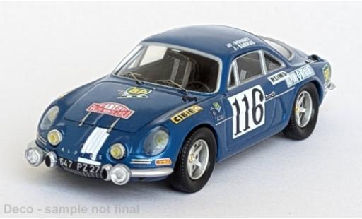 Diecast model cars Alpine A110 rallye Rally Monte Carlo 1971 #116 1/43 Trofeu