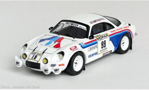 Diecast model cars Alpine A110 rallye Rally Manx 1979 #99 1/43 Trofeu