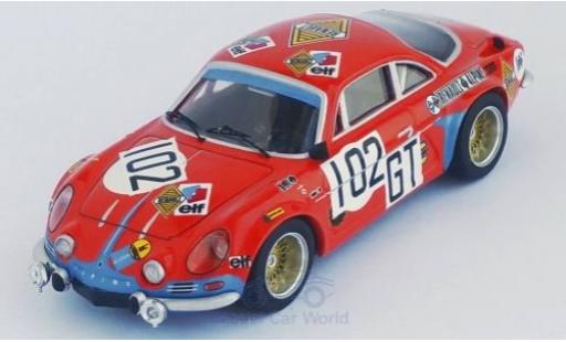 Diecast model cars Alpine A110 rallye Renault No.102 Deutsche Renault Automobile 1000 Km N&Atilde;&frac14;rburgring 1971 K.L&Atilde;&frac14;bbering/H.Klauke 1/43 Trofeu