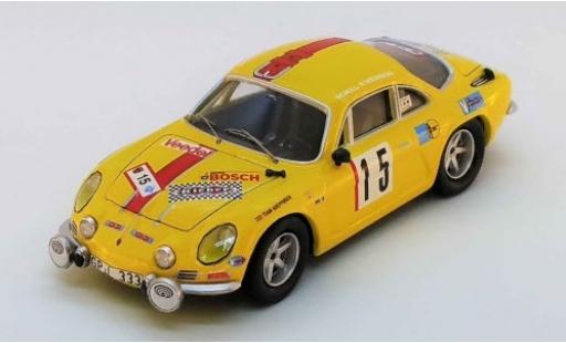 Diecast model cars Alpine A110 rallye Renault No.15 Olympia Rally 1972 H.Schuller/H.Weidmann 1/43 Trofeu