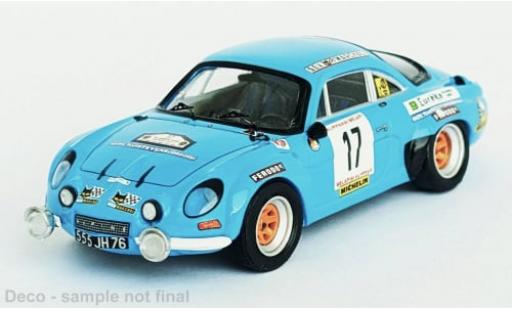 Diecast model cars Alpine A110 rallye Renault No.17 Rally Ypres 1977 1/43 Trofeu