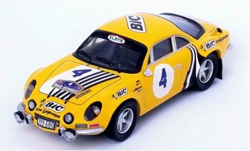 Diecast model cars Alpine A110 rallye Renault No.4 BIC Rally WM Rally Acropolis 1976 Siroco/M.Andriopoulos 1/43 Trofeu