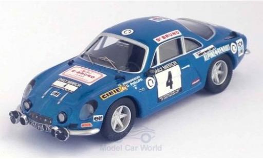 Diecast model cars Alpine A110 rallye Renault No.4 RAC Rally 1971 O.Andersson/G.Phillips 1/43 Trofeu