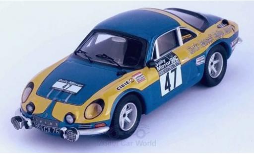 Diecast model cars Alpine A110 rallye Renault No.47 Clarks Renault Rally Team Rally WM RAC Rally 1973 P.Moss/E.Crellin 1/43 Trofeu