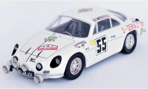 Diecast model cars Alpine A110 rallye Renault No.55 Tour de Corse 1969 J.-P.Manzagol/J.-P.Oliva 1/43 Trofeu