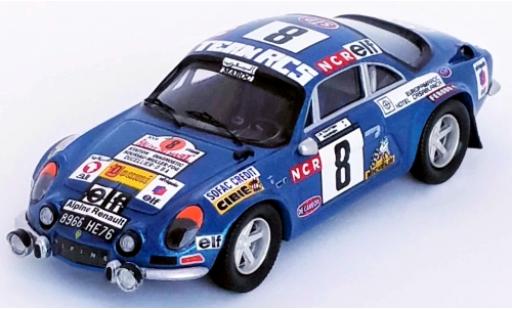 Diecast model cars Alpine A110 rallye Renault No.8 Rally Marokko 1974 Le Tahitien/G.de Warren 1/43 Trofeu