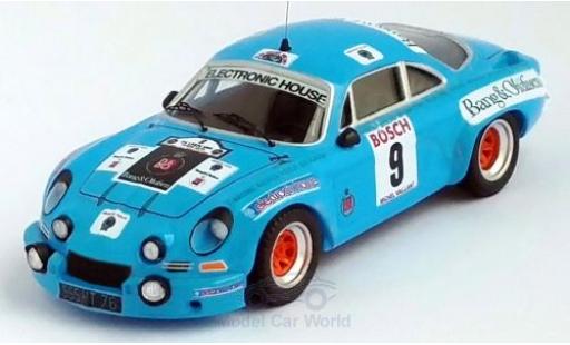 Diecast model cars Alpine A110 rallye Renault No.9 Rally Ypres 1975 M.Nusbaumer/Jimmy 1/43 Trofeu