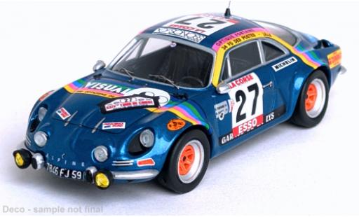 Diecast model cars Alpine A110 rallye Renault Tour de Corse 1980 #27 1/43 Trofeu