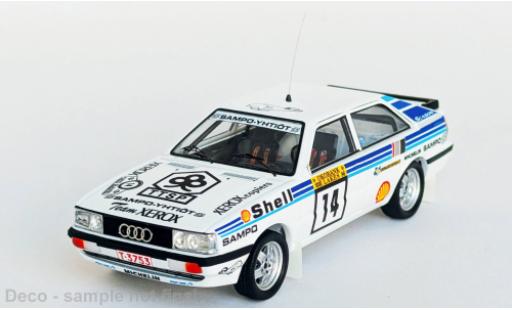 Diecast model cars Audi Quattro rallye 1000 Lakes Rally 1986 #14 1/43 Trofeu