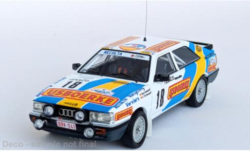 Diecast model cars Audi Quattro coupe Boucles de Spa 1987 #18 1/43 Trofeu