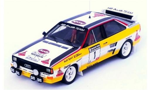 Diecast model cars Audi Quattro rallye No.1 HB Team HB Rally New Zealand 1984 W.R&Atilde;&para;hrl/C.Geistd&Atilde;&para;rfer 1/43 Trofeu