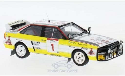 Diecast model cars Audi Quattro rallye No.1 HB Team HB Rally WM Safari Rally 1984 H.Mikkola/A.Hertz 1/43 Trofeu