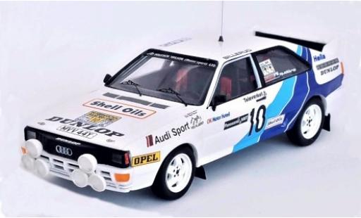 Diecast model cars Audi Quattro rallye No.10 Malcolm Wilson (Motorsport) LTD. Rally WM Rally Sweden 1985 M.Wilson/N.Harris 1/43 Trofeu