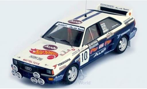 Diecast model cars Audi Quattro rallye No.10 Mattel - Hot Wheels National Breakdown Rally 1987 J.Bosch/G.Hodgson 1/43 Trofeu