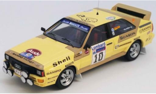 Diecast model cars Audi Quattro rallye No.10 Rally WM RAC Rally 1983 L.Lampi/P.Kuukkala 1/43 Trofeu