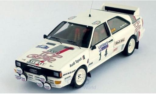 Diecast model cars Audi Quattro rallye No.14 Top Gear Rally WM RAC Rally 1984 M.Wilson/N.Harris 1/43 Trofeu