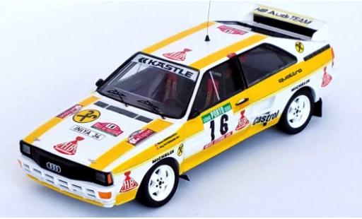 Diecast model cars Audi Quattro rallye No.16 HB Rally WM Rally Portugal 1985 W.Grissmann/J.Pattermann 1/43 Trofeu