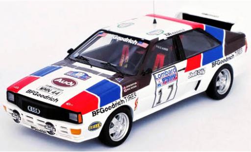 Diecast model cars Audi Quattro rallye No.17 Rally WM RAC Rally 1984 J.Buffum/N.Wilson 1/43 Trofeu