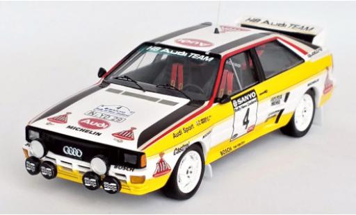 Diecast model cars Audi Quattro rallye No.4 HB Team HB Rally WM Rally Neuseeland 1984 H.Mikkola/A.Hertz 1/43 Trofeu