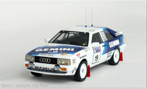 Diecast model cars Audi Quattro rallye RAC Rally 1987 #19 1/43 Trofeu