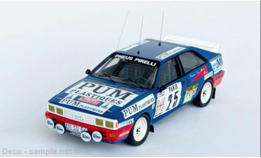 Diecast model cars Audi Quattro rallye Rally Monte Carlo 1985 #25 1/43 Trofeu