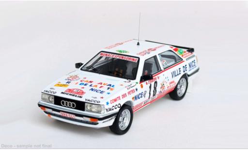 Diecast model cars Audi Quattro rallye Rally Monte Carlo 1987 #18 1/43 Trofeu