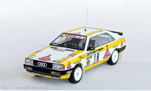 Diecast model cars Audi Quattro rallye Rally Portugal 1987 #18 1/43 Trofeu