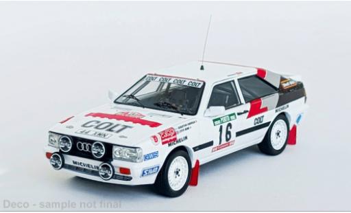 Diecast model cars Audi Quattro rallye Rally Portugal 1988 #16 1/43 Trofeu
